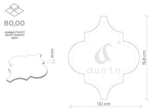 dunin arabesco white płytka ścienna 13.1x15.8 - zdjęcie nr: 6