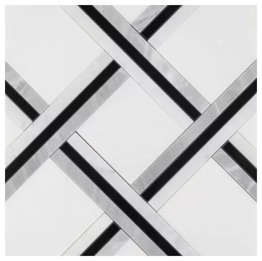 dunin pure white quadron mozaika kamienna 30x30 - zdjęcie główne