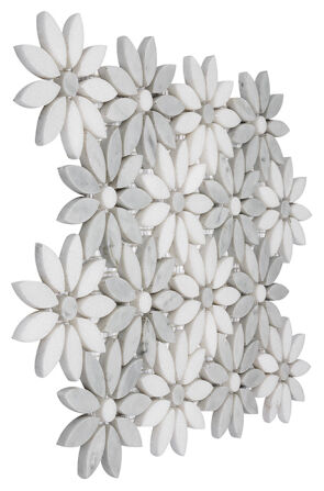 dunin carrara white bloom mozaika kamienna 28.5x31.5 - zdjęcie nr: 2