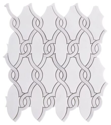 dunin carrara white herald mozaika kamienna 27.5x30 - zdjęcie główne