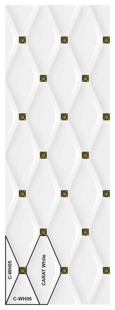 dunin carat white płytka ścienna 10x20 