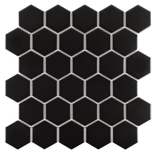 dunin hexagon black 51 matt mozaika 27.1x28 - zdjęcie główne