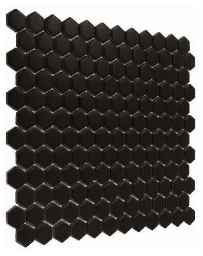 dunin mini hexagon black  matt mozaika 26x30 