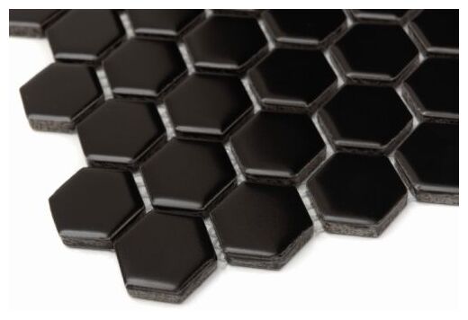 dunin mini hexagon black  matt mozaika 26x30 