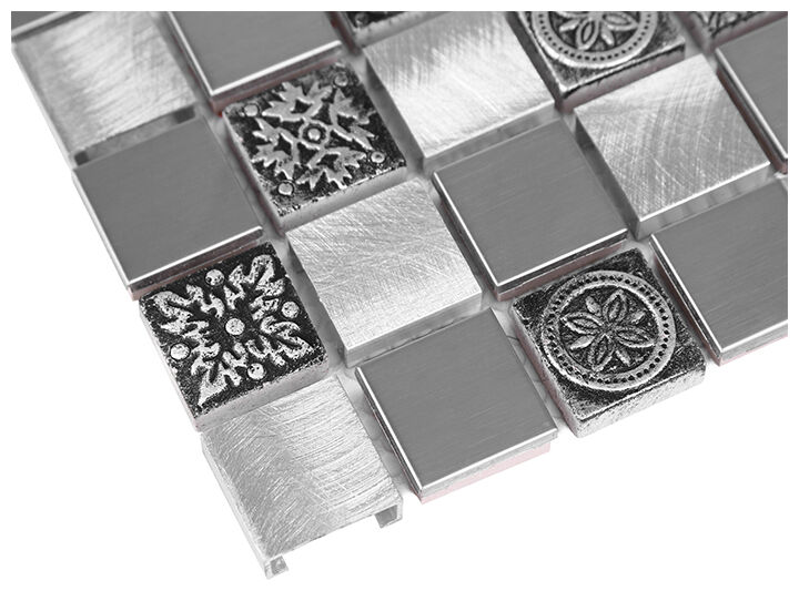 dunin allumi grey mix 23 mozaika metalowa 30x30 - zdjęcie nr: 4