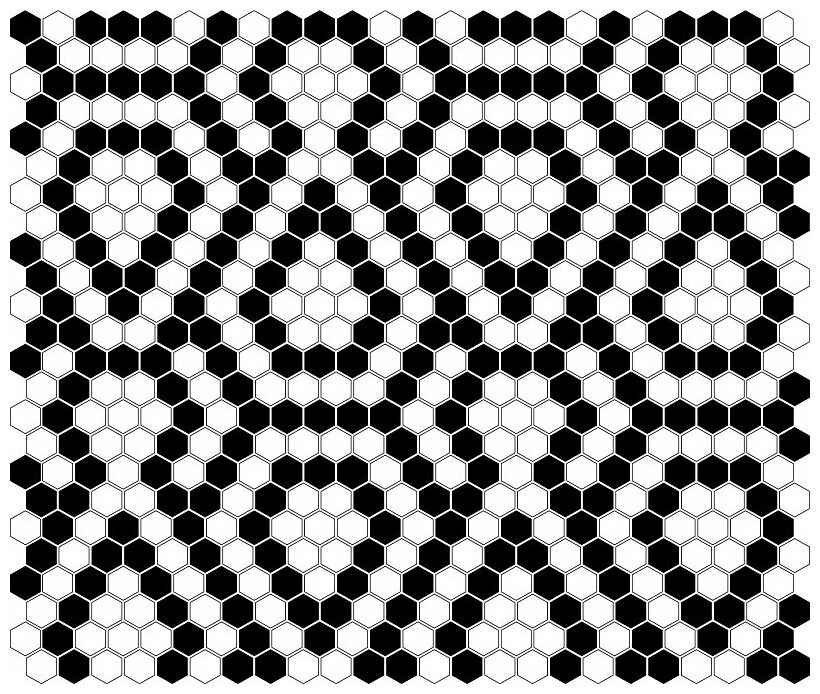 dunin mini hexagon b&w lace mozaika 26x30 - zdjęcie nr: 2