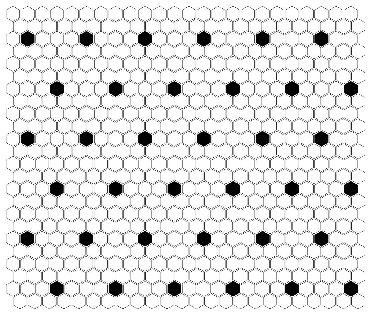 dunin mini hexagon b&w spot mozaika premium mat 26x30 - zdjęcie nr: 2