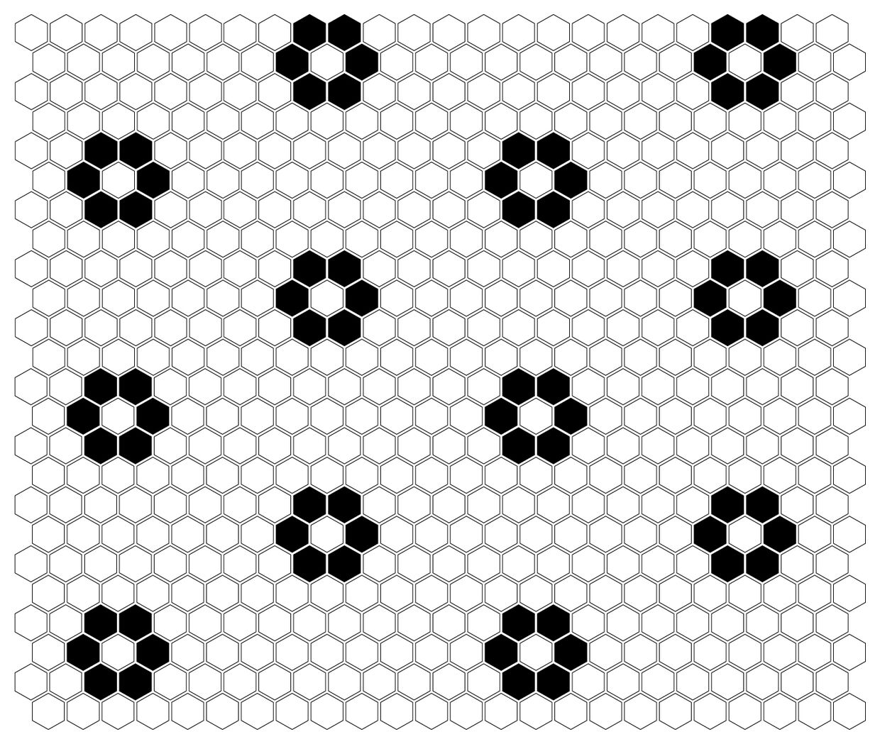 dunin mini hexagon b&w flower mozaika 26x30 - zdjęcie nr: 2