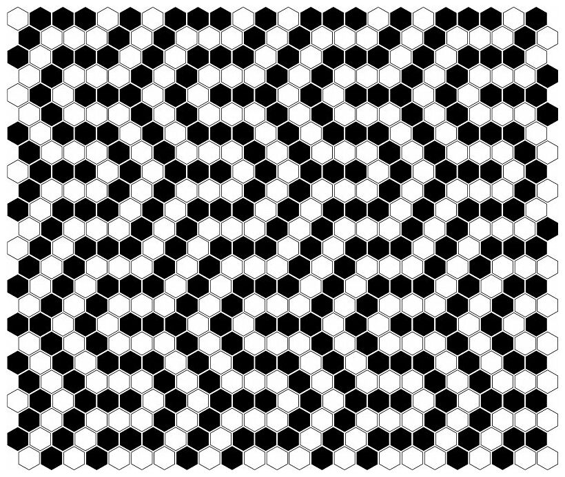 dunin mini hexagon b&w coral mozaika premium mat 26x30 - zdjęcie nr: 2