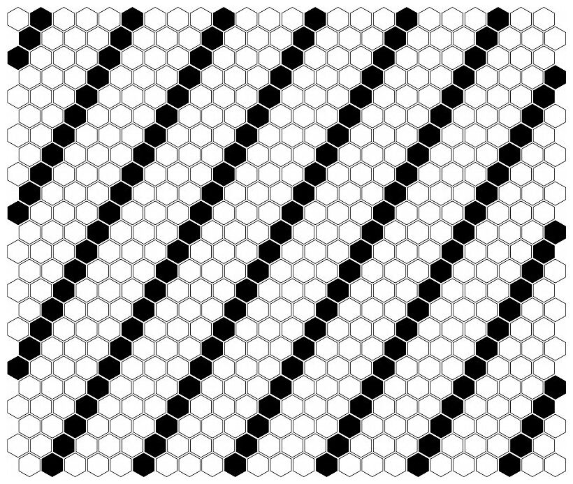 dunin mini hexagon b&w lean mozaika premium mat 26x30 - zdjęcie nr: 2