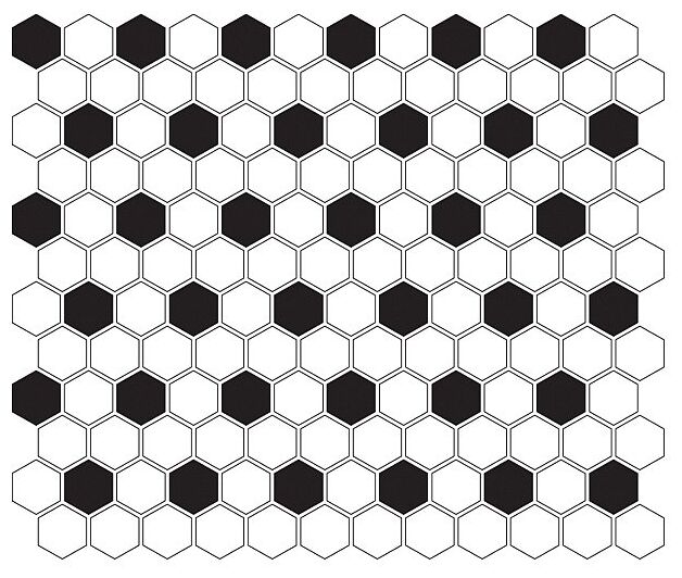 dunin mini hexagon b&w mix mozaika premium mat 26x30 - zdjęcie główne