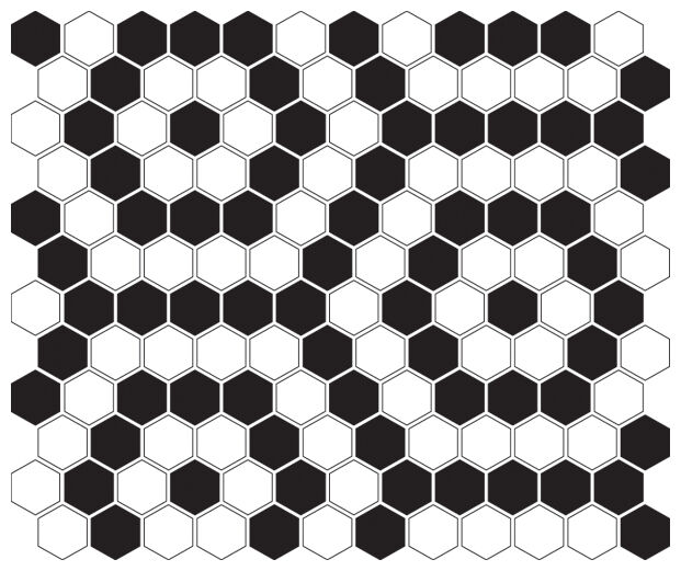 dunin mini hexagon b&w nano mozaika premium mat 26x30 - zdjęcie główne