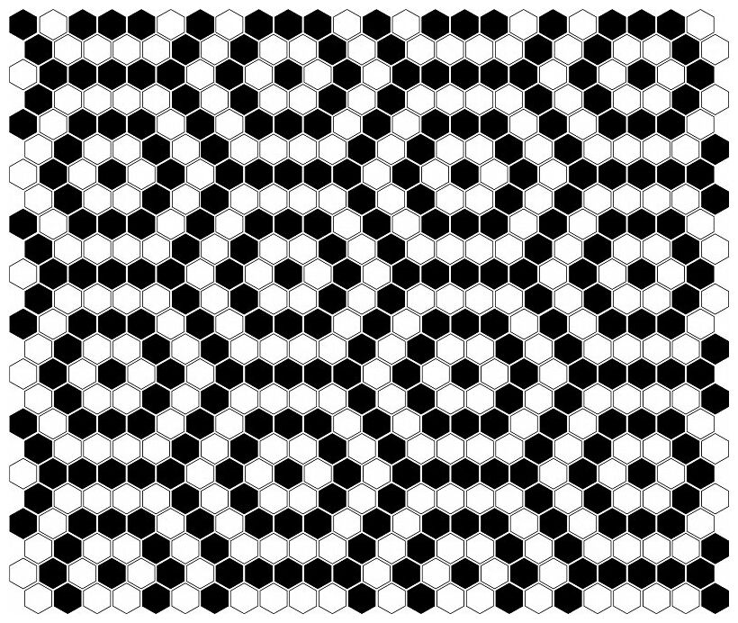 dunin mini hexagon b&w nano mozaika premium mat 26x30 - zdjęcie nr: 2