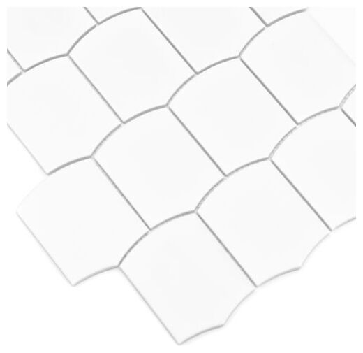 dunin arcado white matt mozaika gresowa 25.6x29.2 - zdjęcie główne