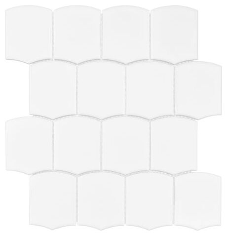 dunin arcado white matt mozaika gresowa 25.6x29.2 - zdjęcie nr: 3