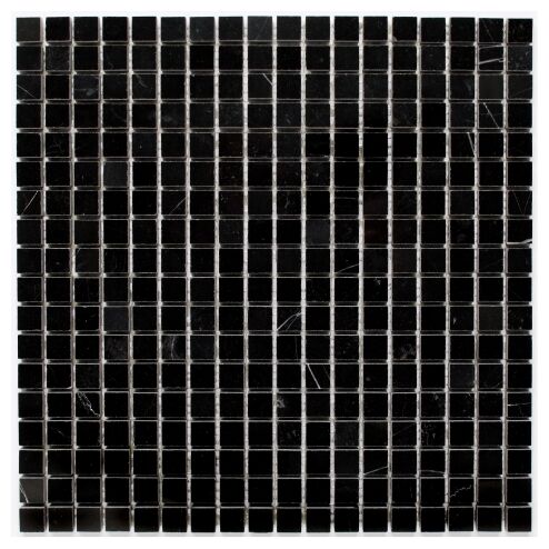 dunin black&white pure black 15 mozaika kamienna 30.5x30.5 - zdjęcie główne