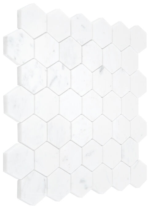 dunin carrara white hexagon 48 mozaika kamienna 29.8x30.2 - zdjęcie nr: 2