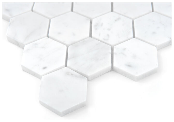 dunin carrara white hexagon 48 mozaika kamienna 29.8x30.2 - zdjęcie nr: 3