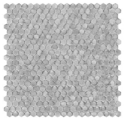 dunin allumi silver hexagon 14 mozaika metalowa 30x30 - zdjęcie główne