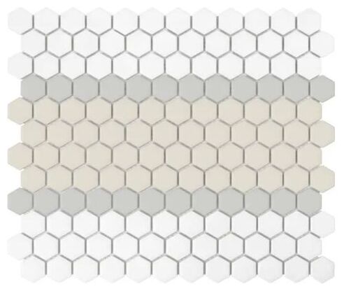 dunin mini hexagon stripe 3.a matt mozaika 26x30 - zdjęcie główne