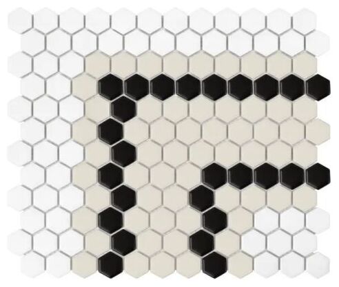 dunin mini hexagon stripe 5.3.c matt mozaika 26x30 - zdjęcie główne