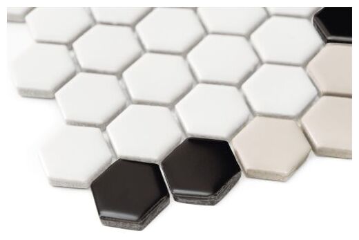 dunin mini hexagon garland black matt mozaika 40.1x34.1 - zdjęcie nr: 3