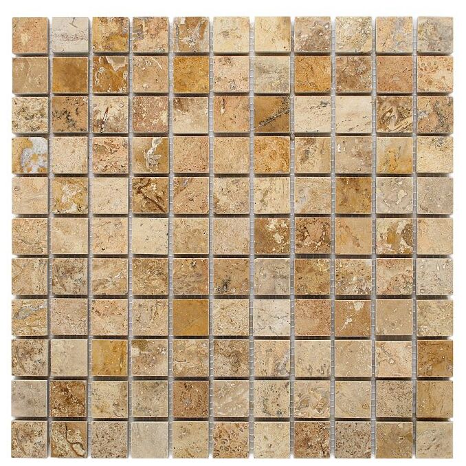 dunin travertine cream 25 mozaika kamienna 30.5x30.5 - zdjęcie główne