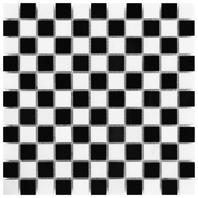 dunin black&white pure b&w mix 25 mozaika kamienna 30.5x30.5 - zdjęcie główne