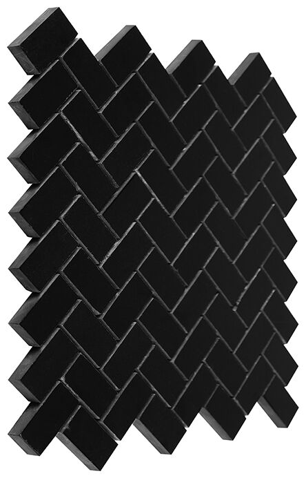dunin black&white pure black herringbone 48 mozaika kamienna 28.5x30.5 - zdjęcie nr: 2