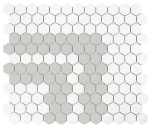 dunin mini hexagon stripe 2.2.a matt mozaika 26x30 - zdjęcie główne