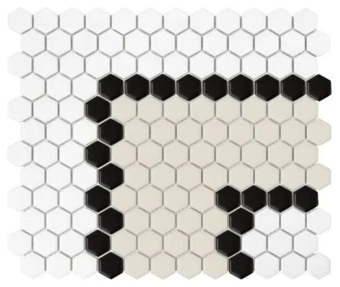 dunin mini hexagon stripe 3.3.b matt mozaika 26x30 - zdjęcie główne