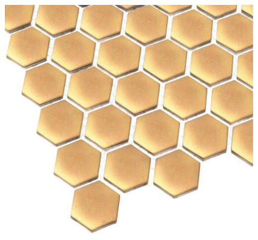 dunin mini hexagon gold matt mozaika 27.2x30 - zdjęcie główne