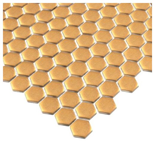 dunin mini hexagon gold matt mozaika 27.2x30 - zdjęcie nr: 3
