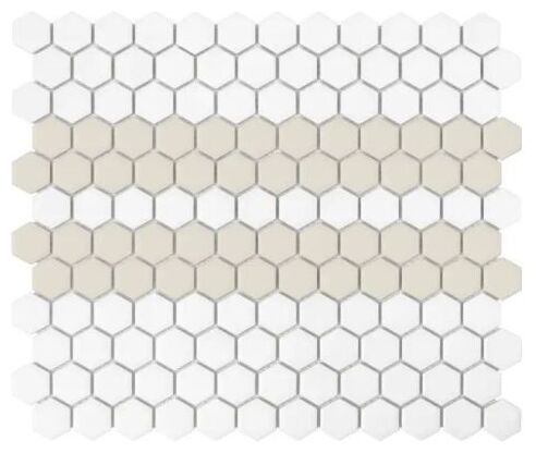dunin mini hexagon stripe 2.c matt mozaika 26x30 - zdjęcie główne