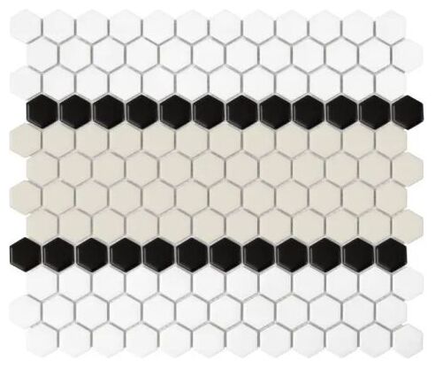 dunin mini hexagon stripe 3.b matt mozaika 26x30 - zdjęcie główne