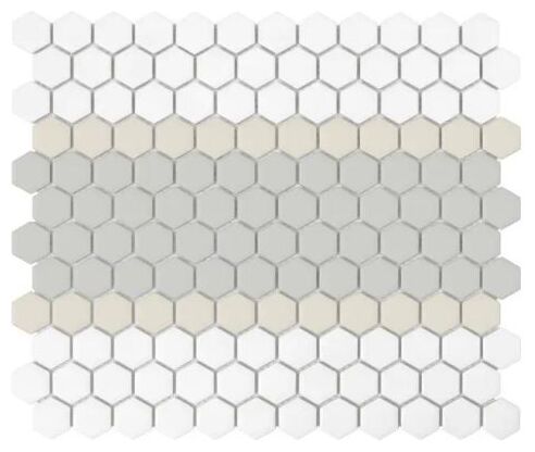 dunin mini hexagon stripe 3.c matt mozaika 26x30 - zdjęcie główne