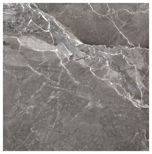 Earthstone Graphite gres rektyfikowany 60x60 w szarym odcieniu z jasnymi żyłkami i połyskiem