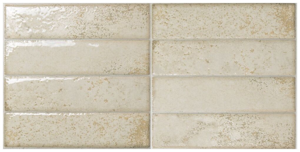 Błyszcząca płytka Dream Bone 30x60 w kształcie cegiełki z delikatną teksturą