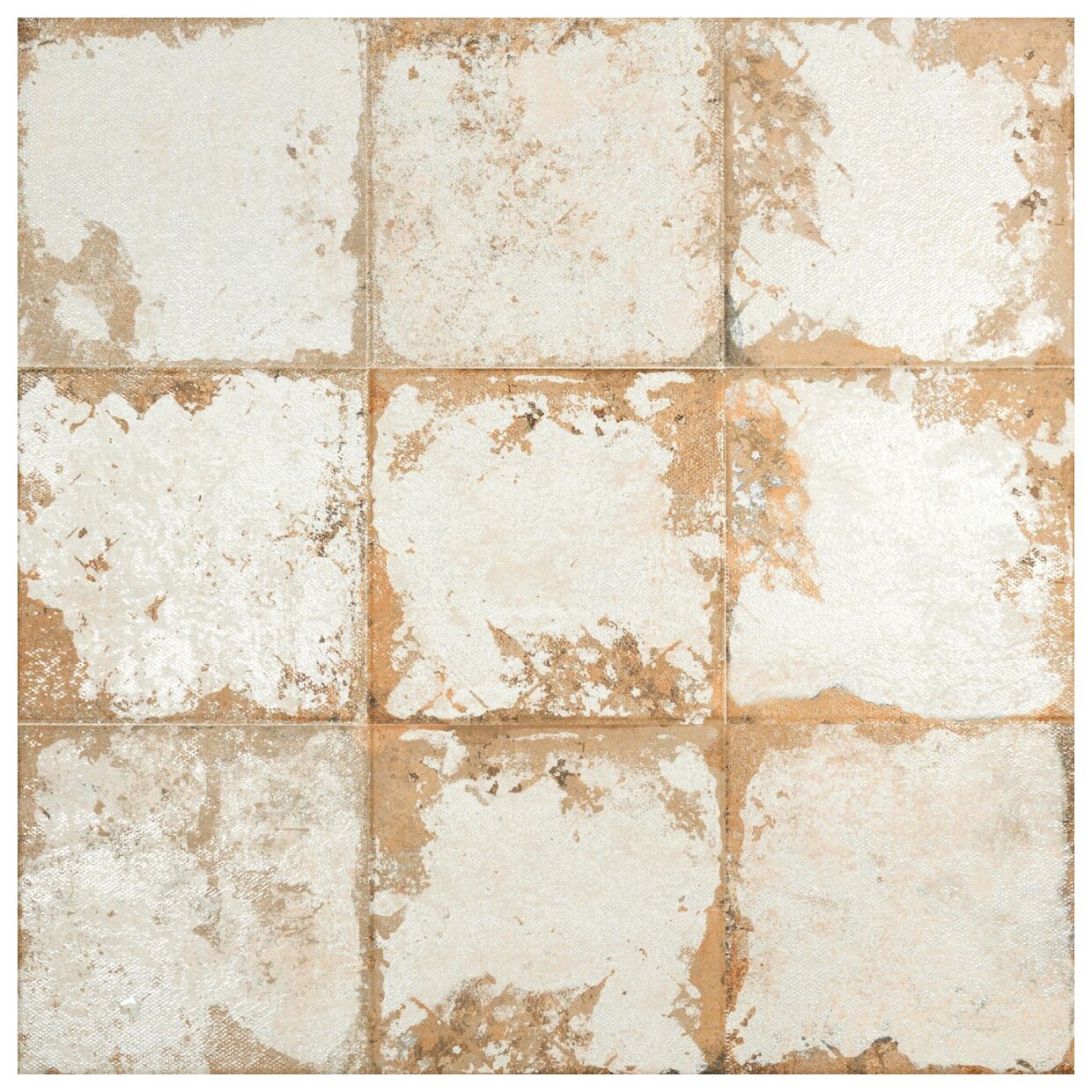 EL Molino Memory Base Blanco Brillo gres rektyfikowany 58x58 - gres hiszpański w stylu rustykalnym