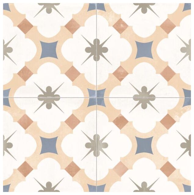 EL Molino Aldana Caramel gres rektyfikowany 58x58 - gres hiszpański w stylu vintage łazienkowy i kuchenny