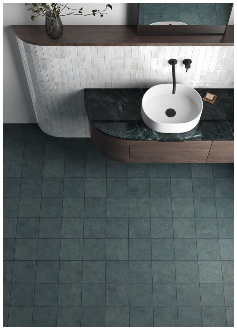 Matowa stalowo-szara płytka Stage Denim gres 20x20 z fakturą imitującą naturalny kamień - zdjęcie nr: 4