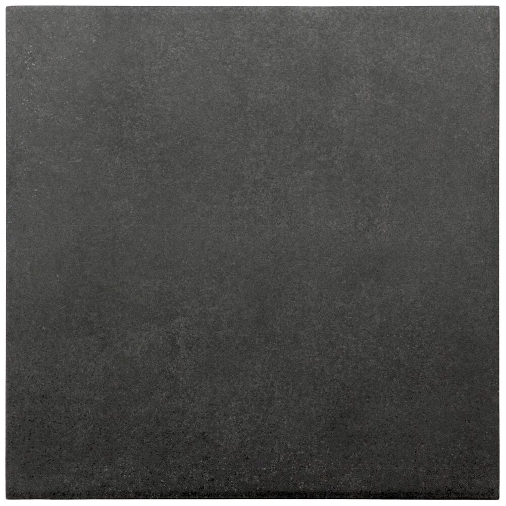 Matowy, ciemnoszary gres Stage Charcoal 20x20 cm imitujący kamień z subtelnymi niuansami i fakturami