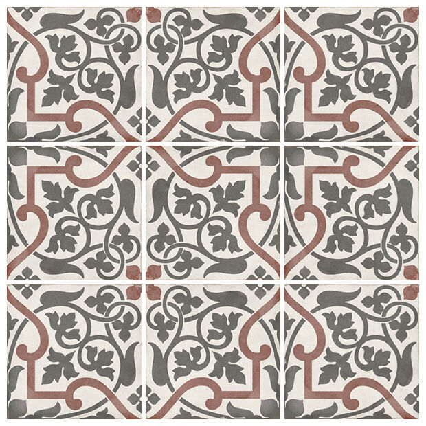 equipe art nouveau folies bergere gres dekor 20x20 (24406) - zdjęcie główne