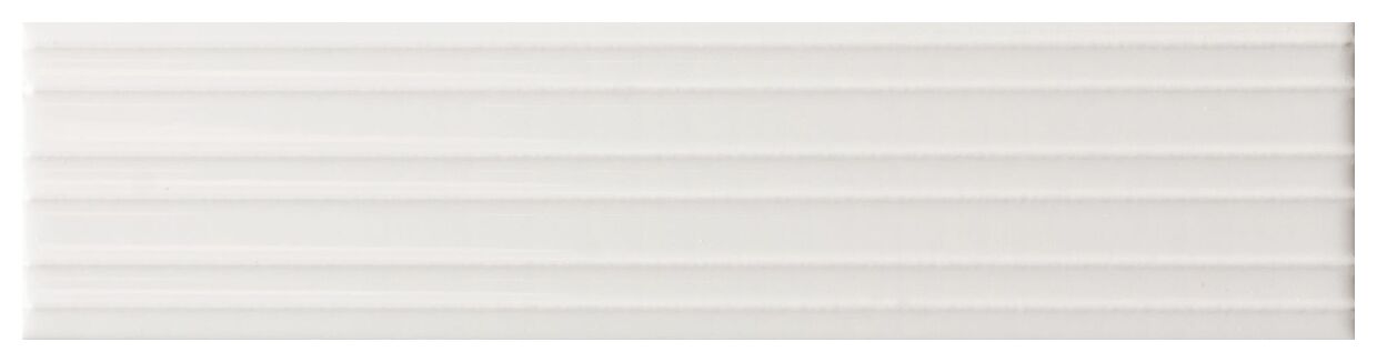 equipe lumina white alyssum rivia płytka ścienna 6x24.6 (32416) - zdjęcie główne