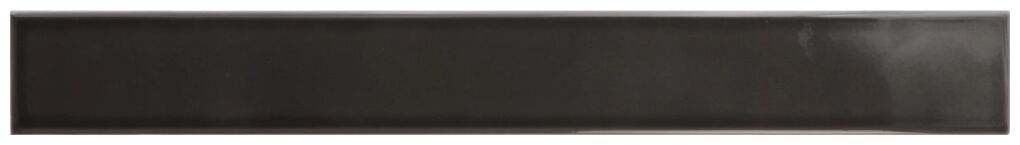 Czarna płytka ścienna Vitral Black 5x40 o błyszczącej powierzchni i kształcie cegiełki