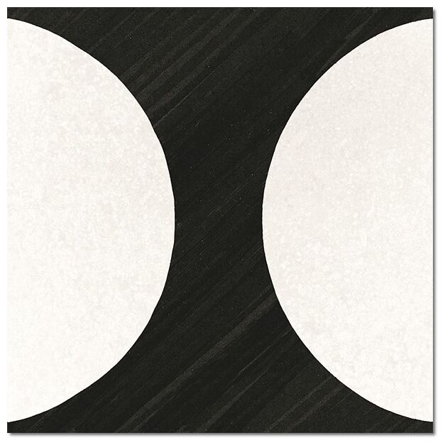 equipe caprice deco moonline b&w gres 20x20 (22126) 