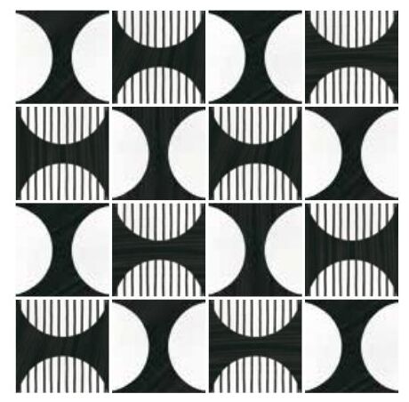 equipe caprice deco moonline b&w gres 20x20 (22126) 