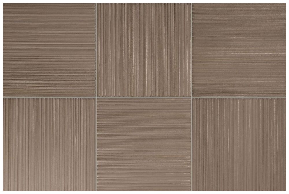 Equipe Hikari Brown dekor 10x10 (32698) - mała płytka ceramiczna do kuchni i łazienki