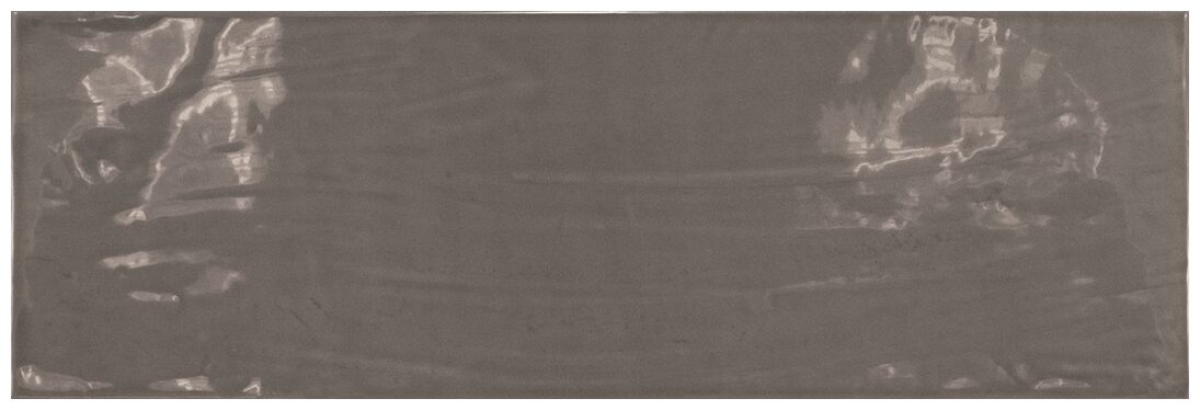 Grafitowa płytka ścienna Country Graphite o błyszczącej powierzchni i wymiarach 13,2x40 cm