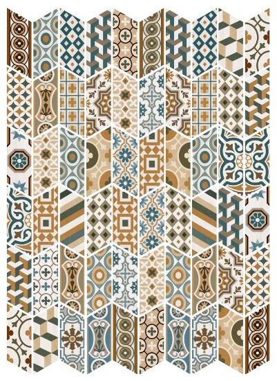 equipe (wyprzedaż) patchwork color left gres 9x20.5 (23212) - zdjęcie główne